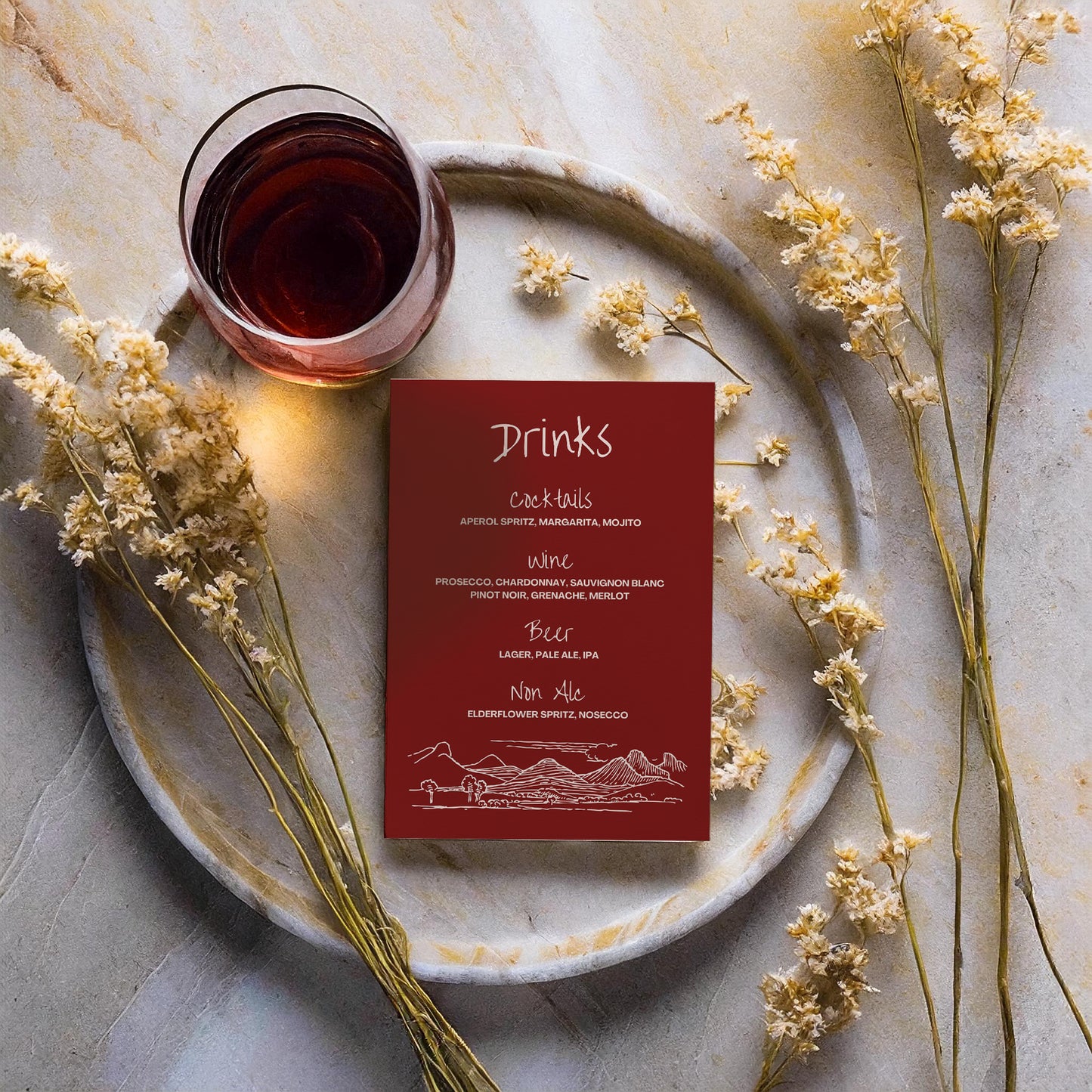 Drinks Menu | Wine Country Kisses