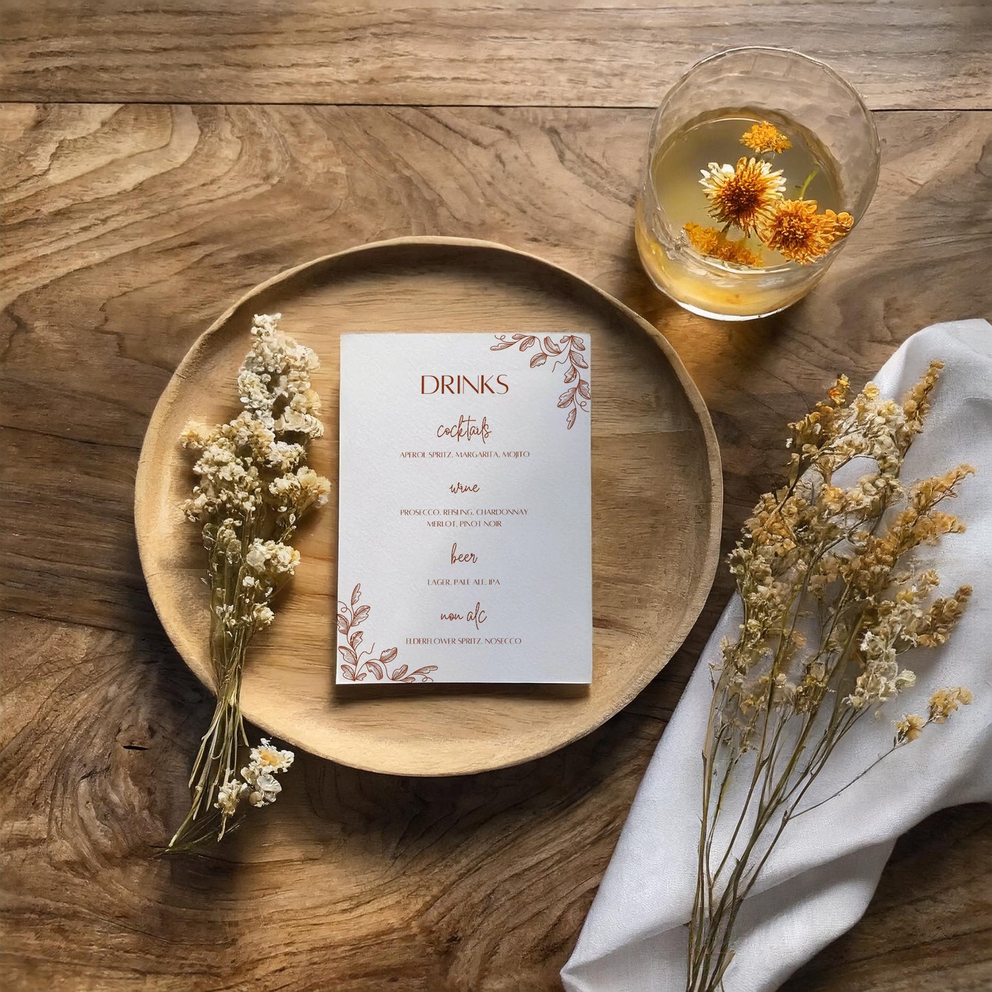 Drinks Menu | Botanical Bliss