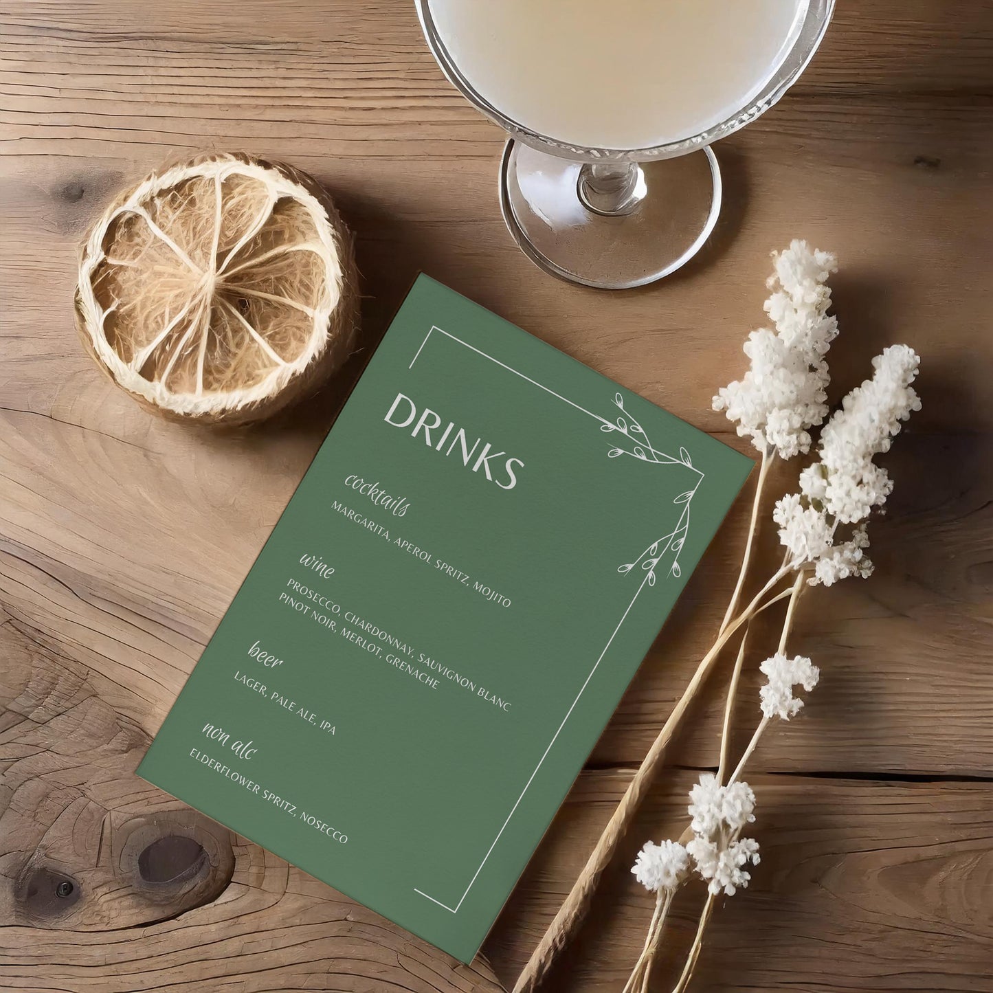 Drinks Menu | Putting Down Roots