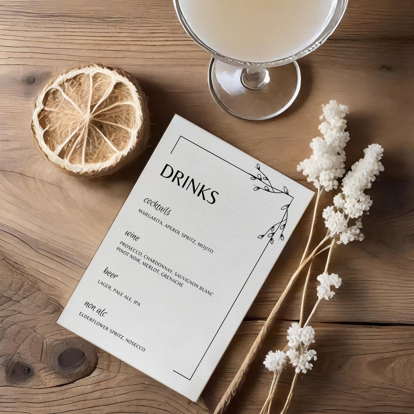 Drinks Menu | Putting Down Roots