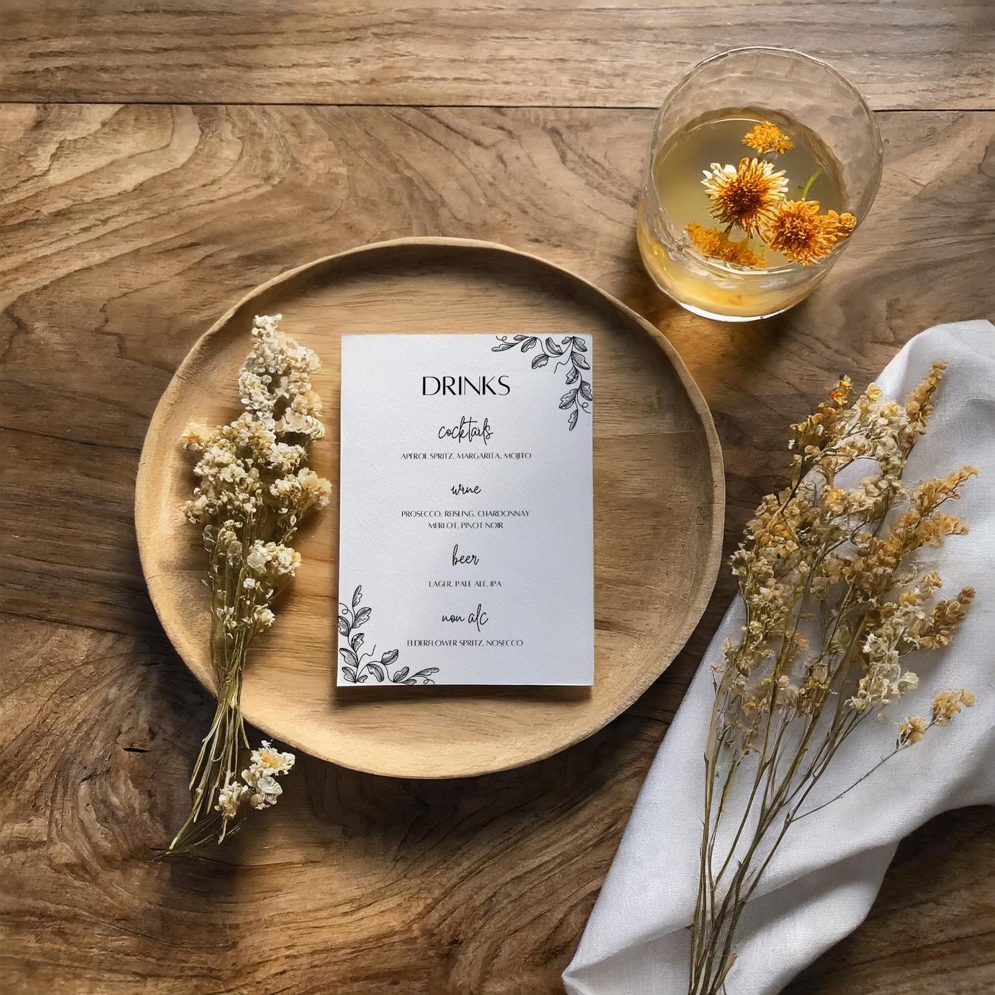 Drinks Menu | Botanical Bliss