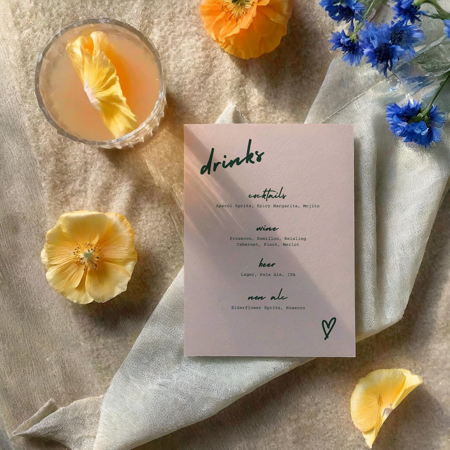 Drinks Menu | Cross My Heart