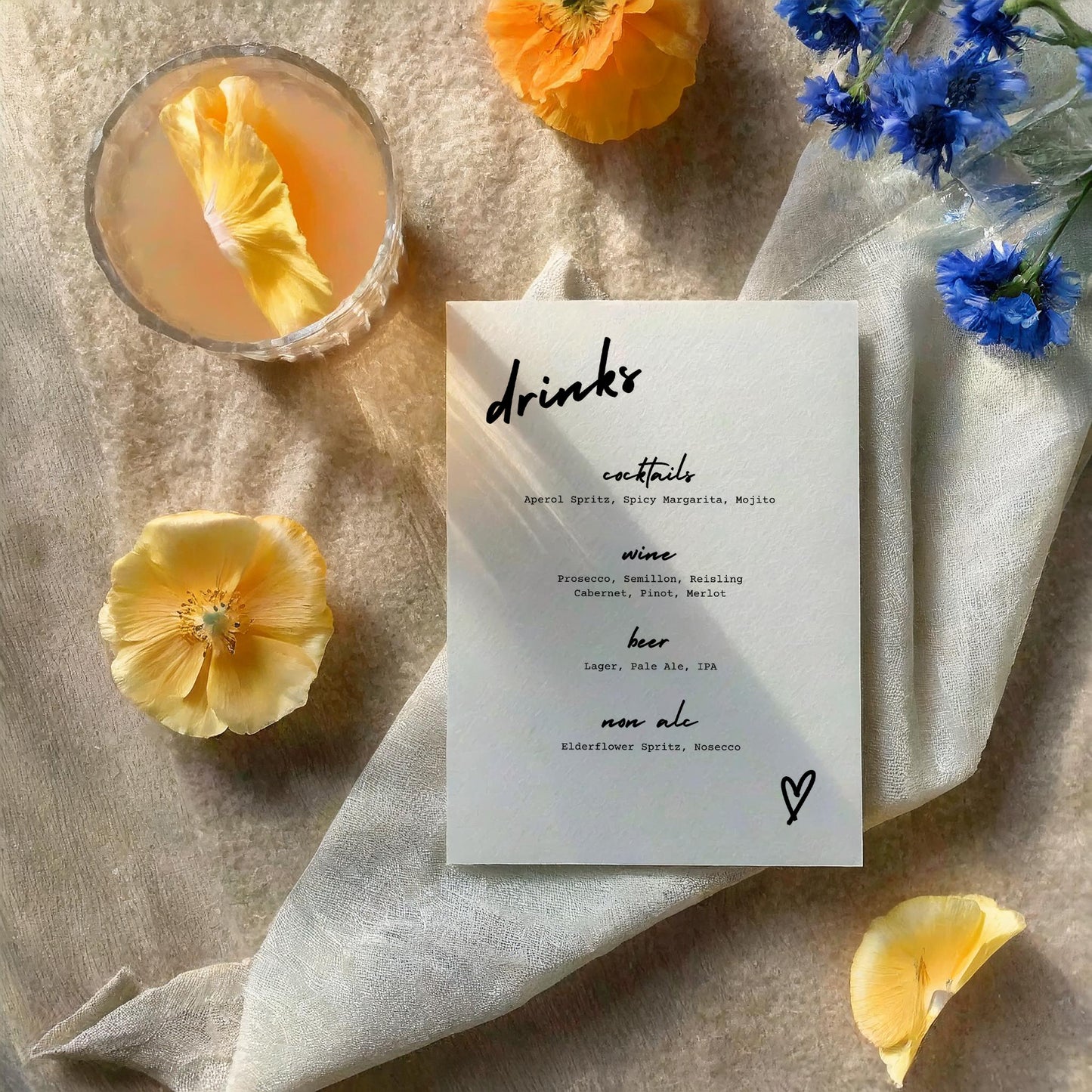Drinks Menu | Cross My Heart
