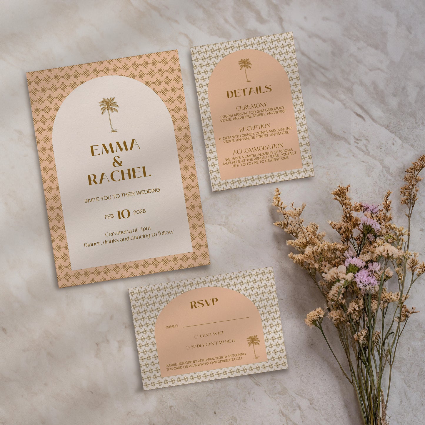Invite Set | Palm Tree Promises