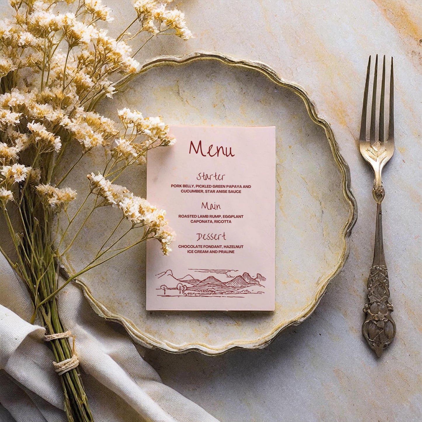 Food Menu | Wine Country Kisses