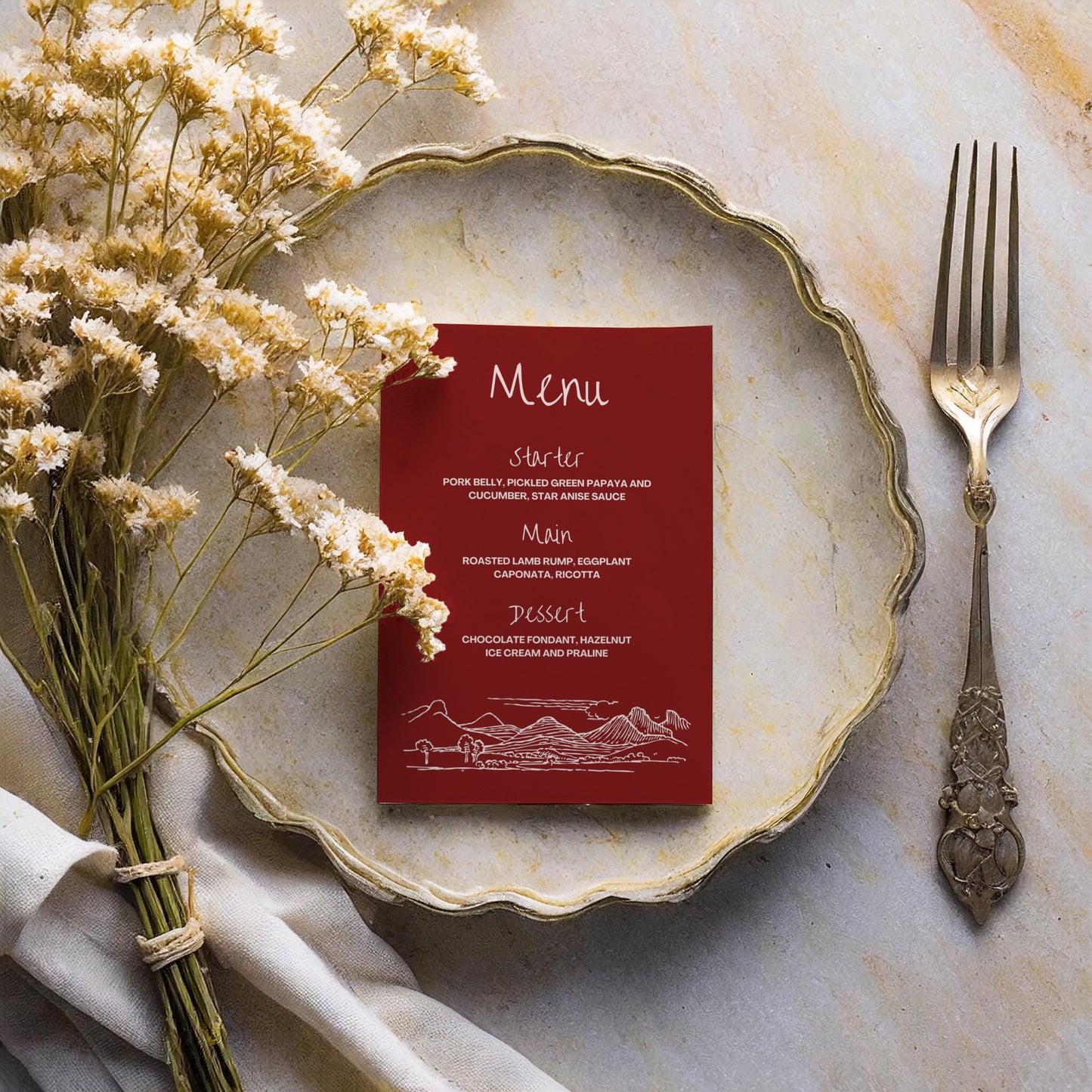 Food Menu | Wine Country Kisses