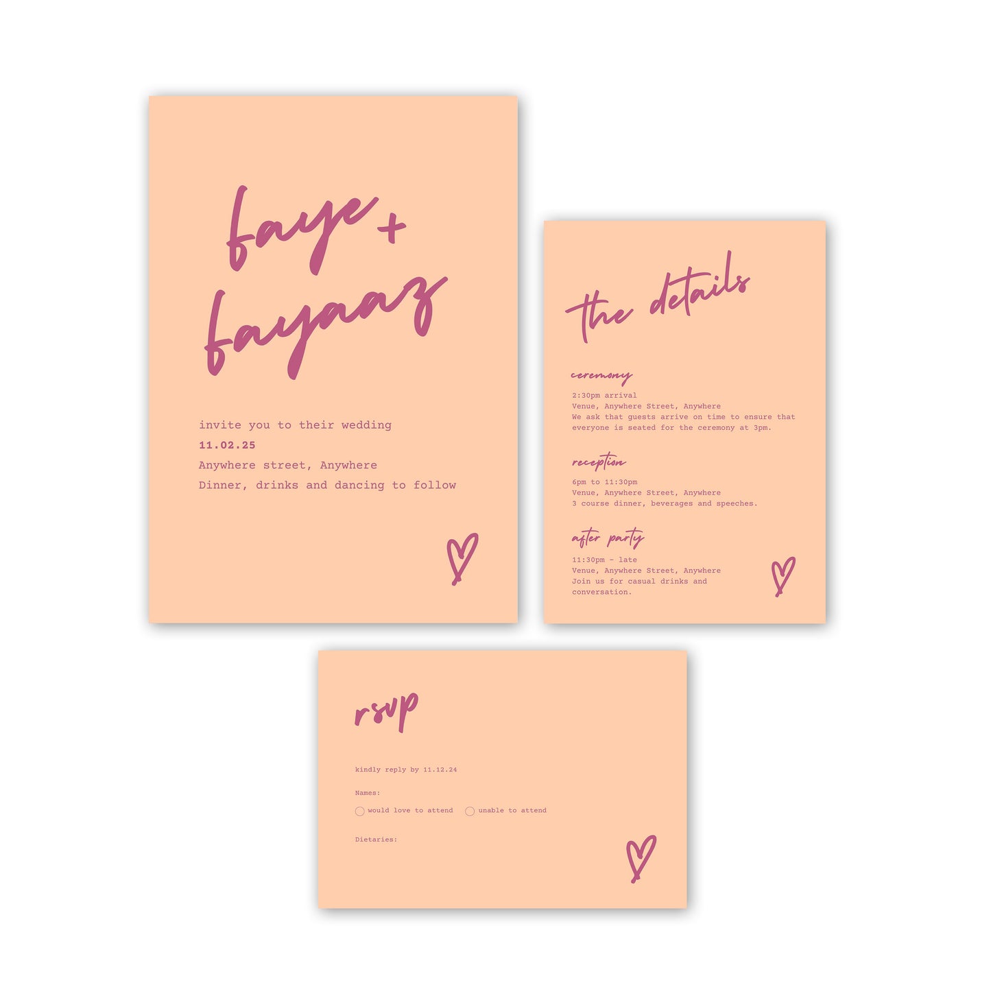 Invite Set | Cross My Heart