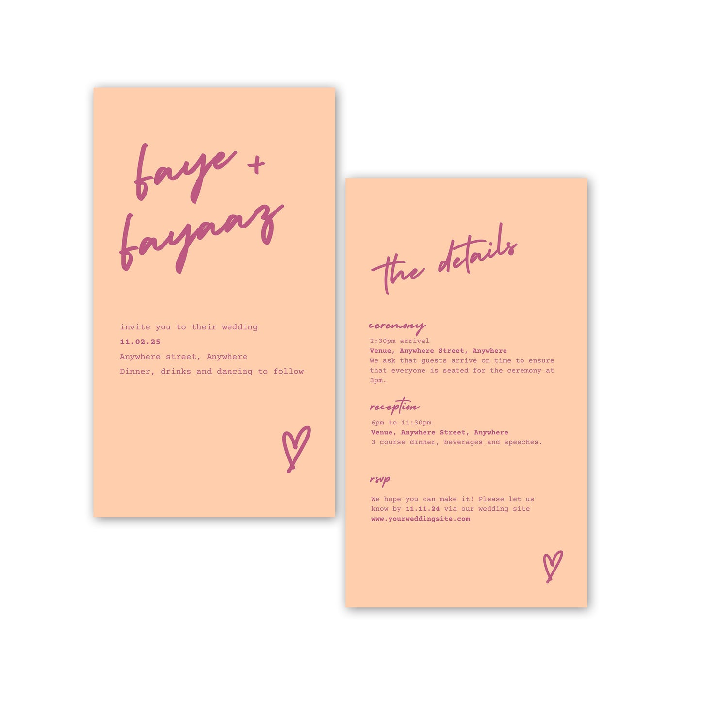 Digital Invite | Cross My Heart