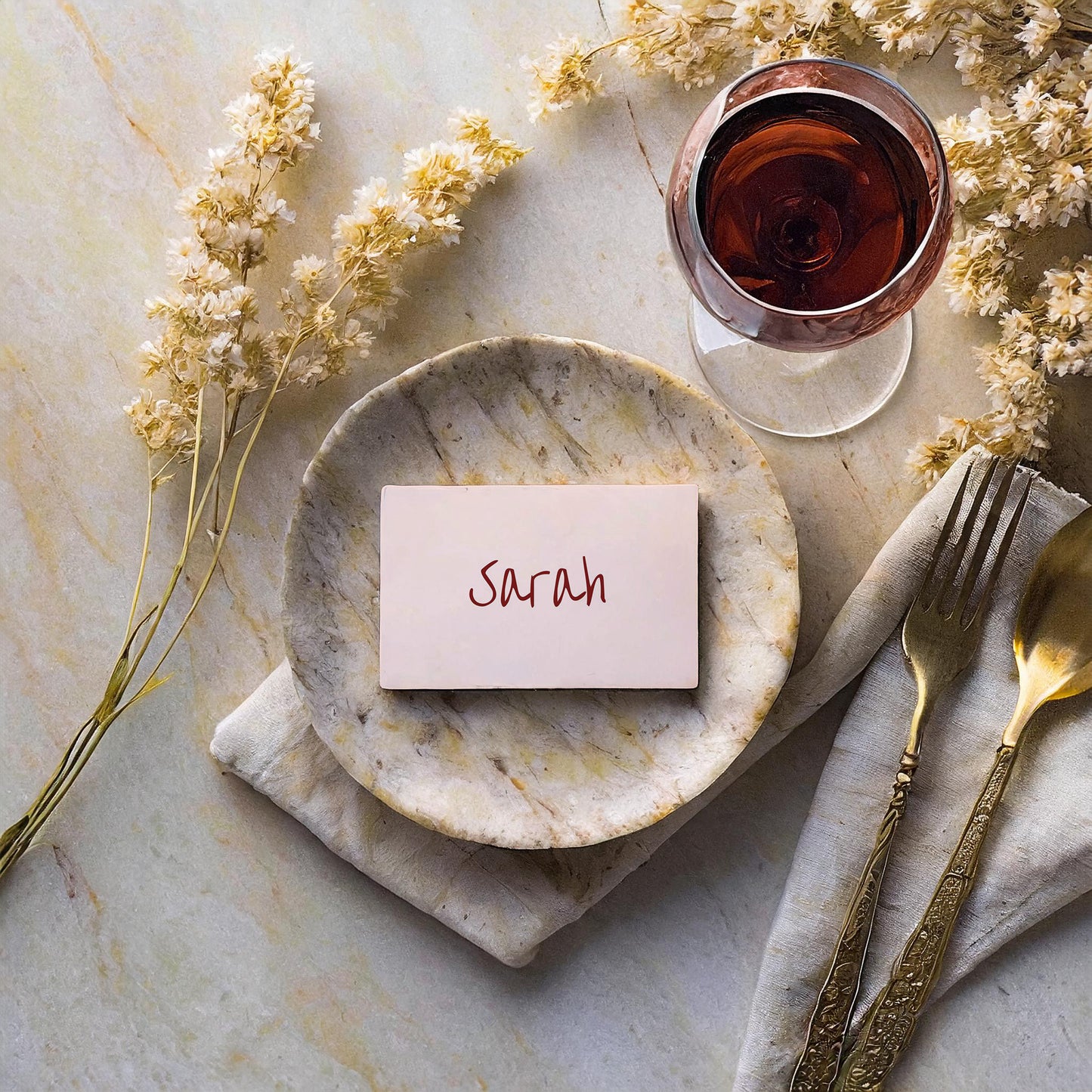 Place Card | Wine Country Kisses