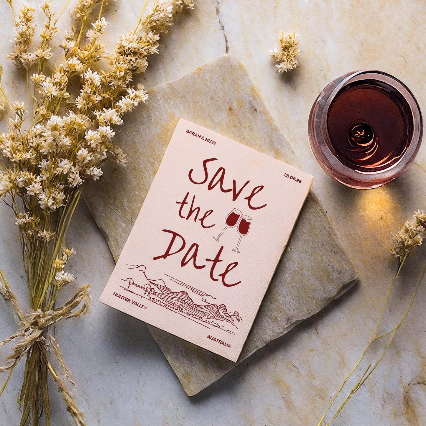 Save the Date | Wine Country Kisses