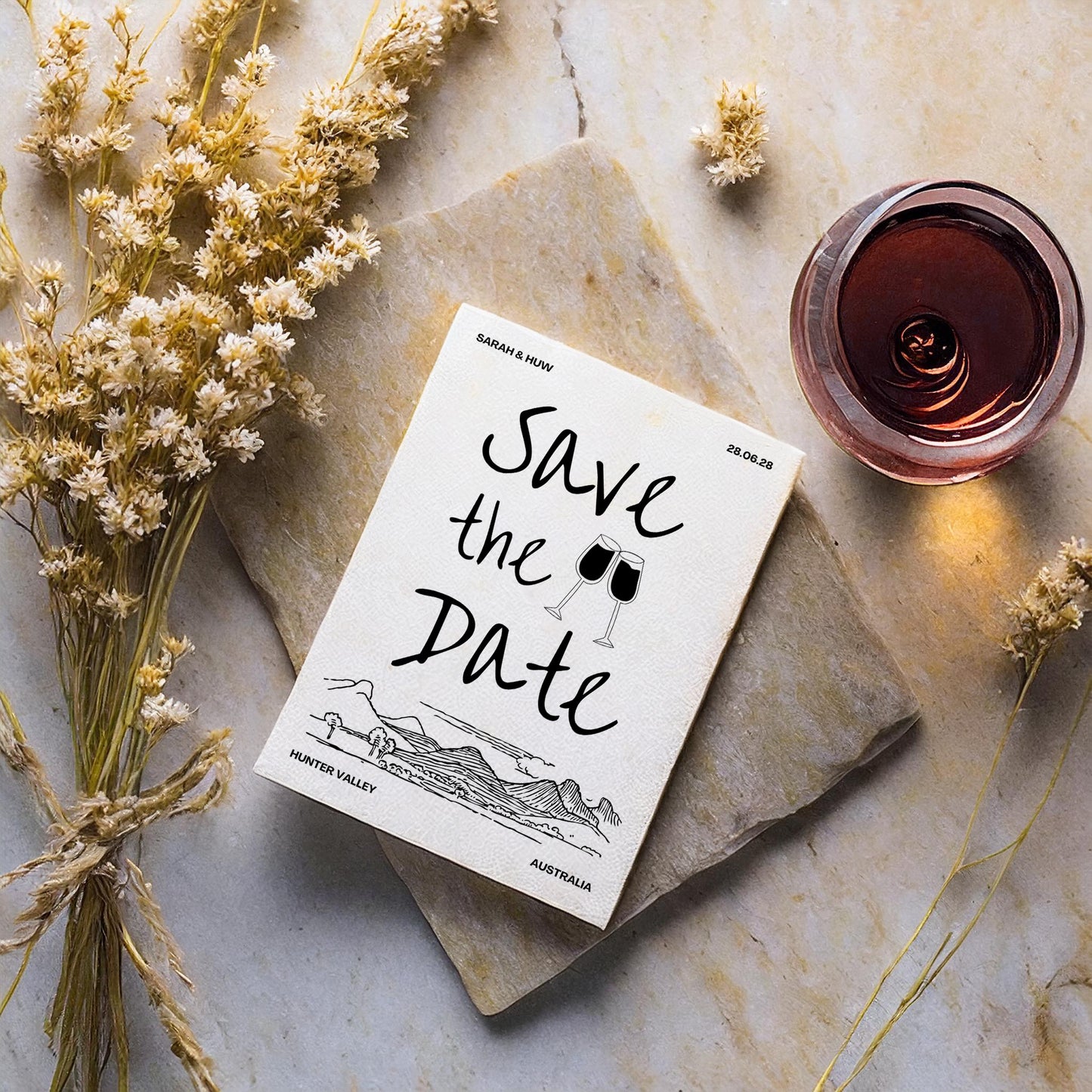 Save the Date | Wine Country Kisses