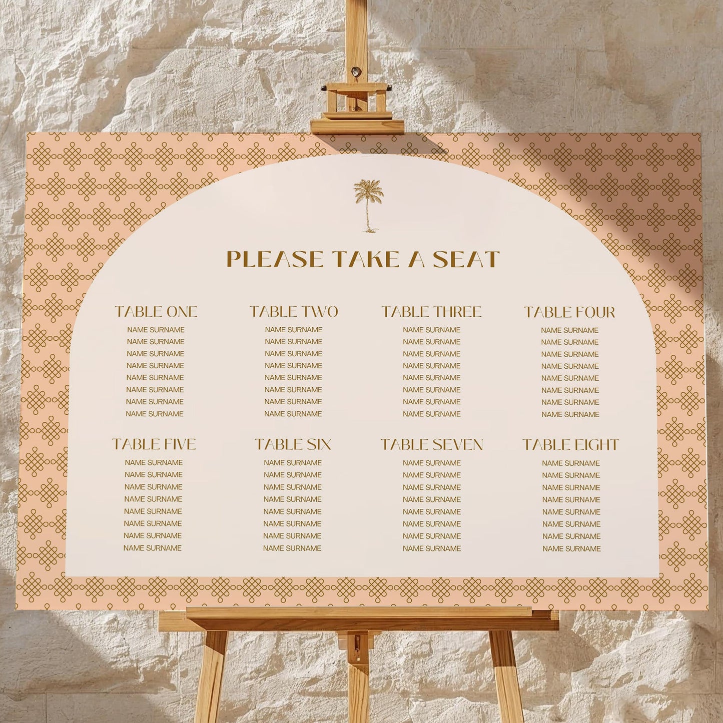 Seating Plan | Palm Tree Promises