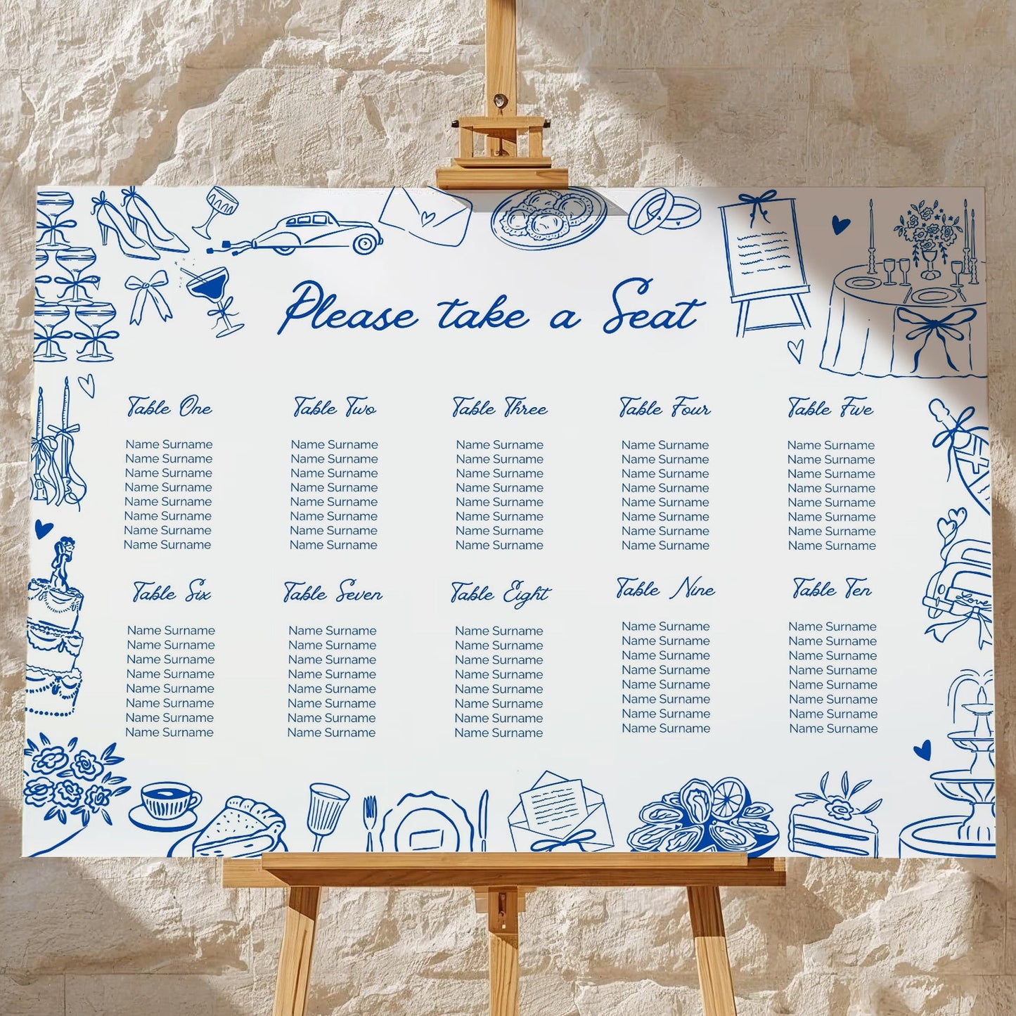 Seating Plan | One Fine Day