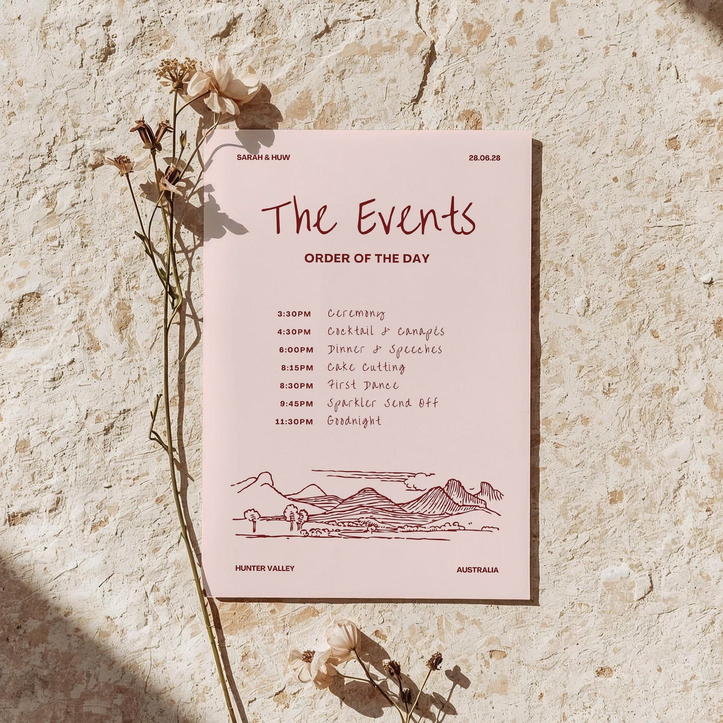 The Events | Wine Country Kisses