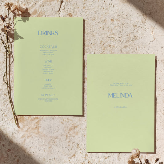 Drinks Menu (A5) | All Loved Up