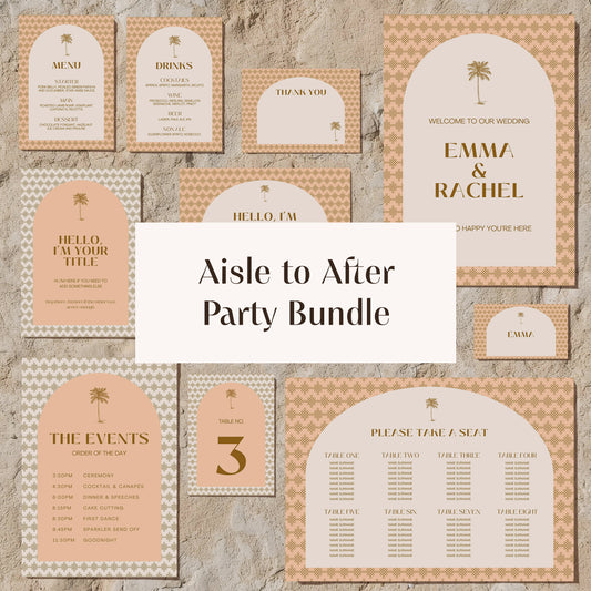 Aisle To After Party Bundle | Palm Tree Promises