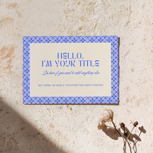 Blank Landscape Sign | Limoncello Love Letters