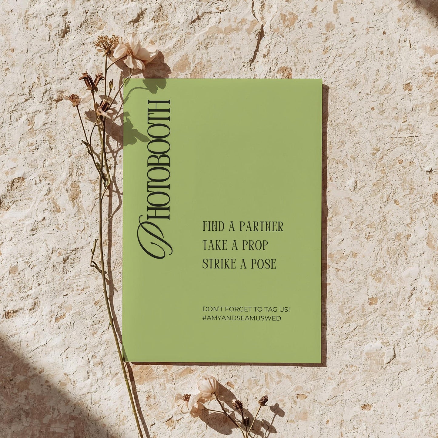 Blank Portrait Sign | The Perfect Match