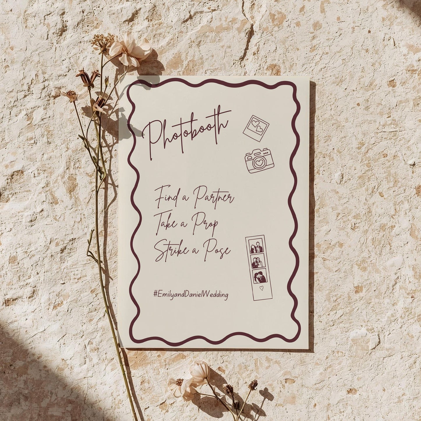 Blank Portrait Sign | Hold My Hand