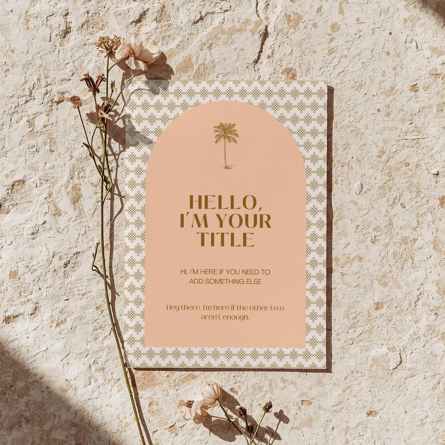 Blank Portrait Sign | Palm Tree Promises