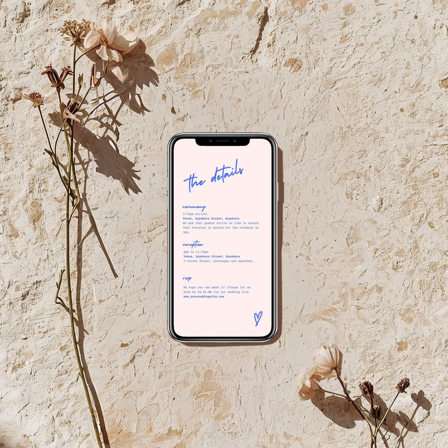 Digital Invite | Cross My Heart