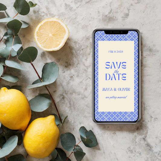 Digital Save the Date | Limoncello Love Letters