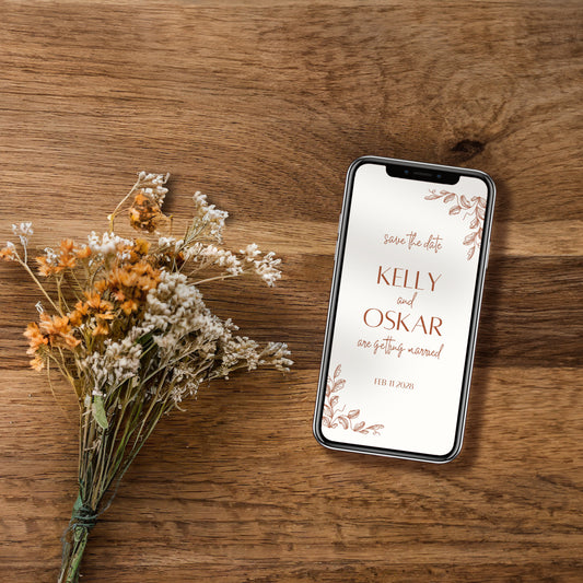 Digital Save the Date | Botanical Bliss