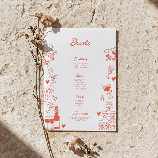 Drinks Menu (A5) | One Fine Day