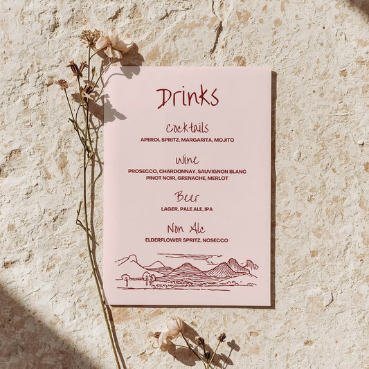 Drinks Menu | Wine Country Kisses