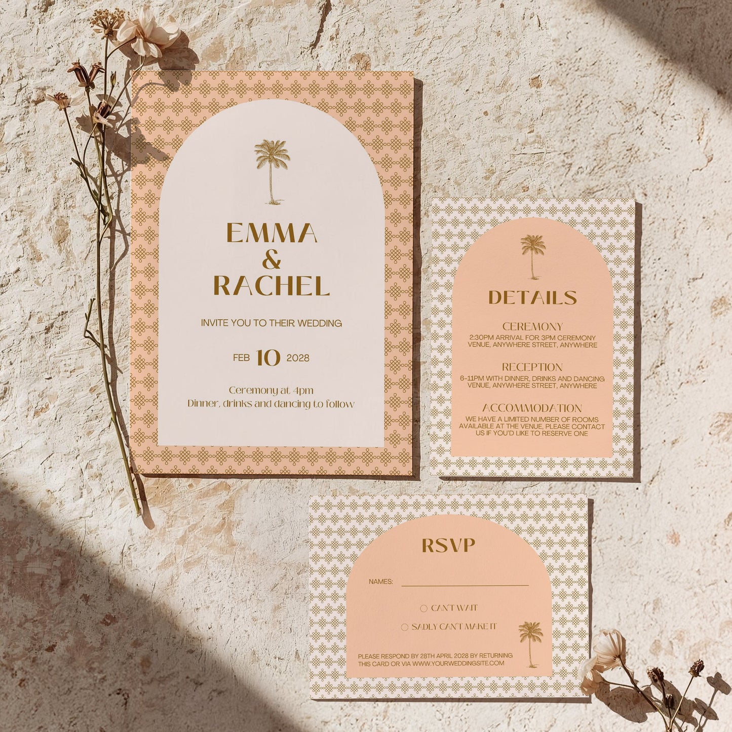 Invite Set | Palm Tree Promises