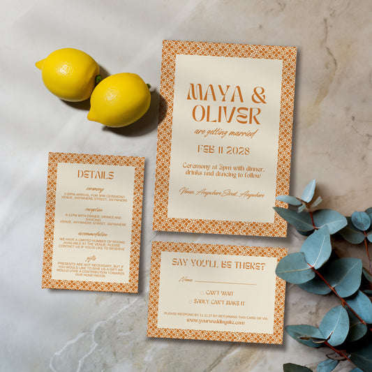 Invite Set | Limoncello Love Letters