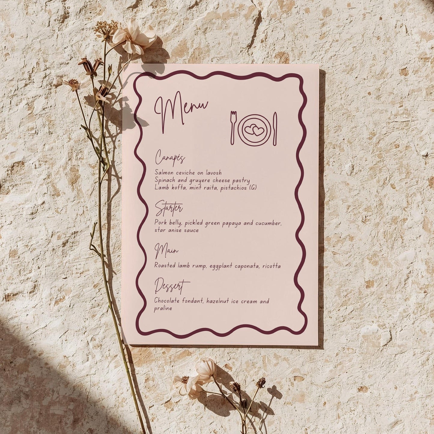 Food Menu | Hold My Hand