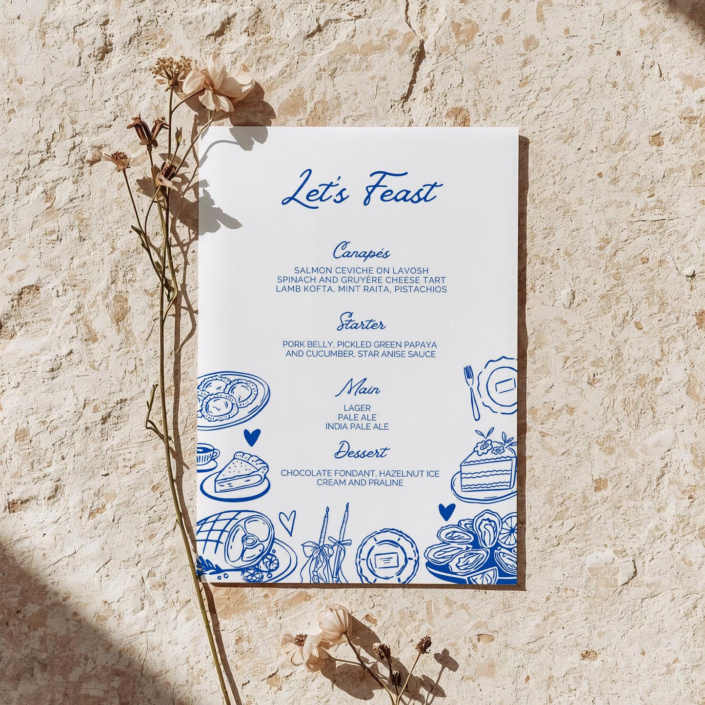 Food Menu (A5) | One Fine Day