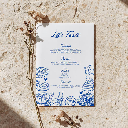 Food Menu (A5) | One Fine Day
