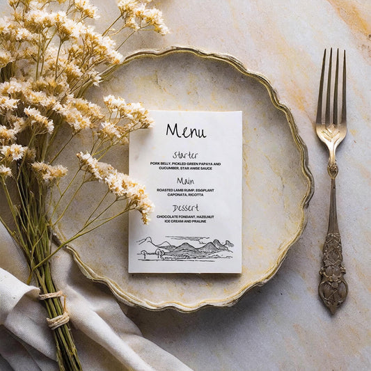 Food Menu | Wine Country Kisses