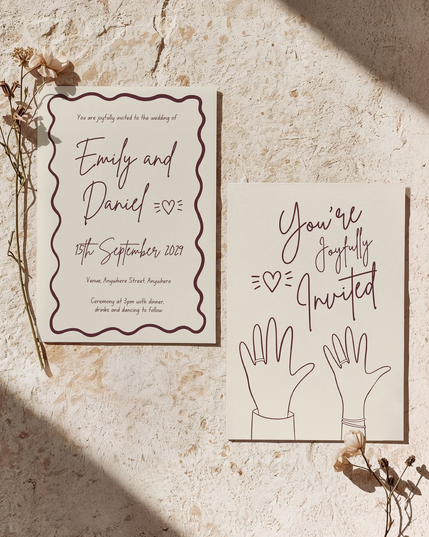 Invitation Set | Hold My Hand