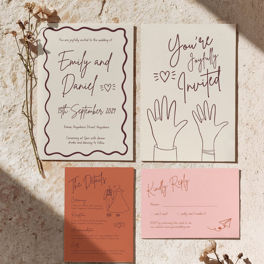 Invitation Set | Hold My Hand