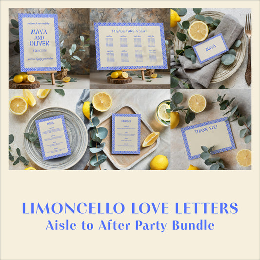 Aisle To After Party Bundle | Limoncello Love Letters