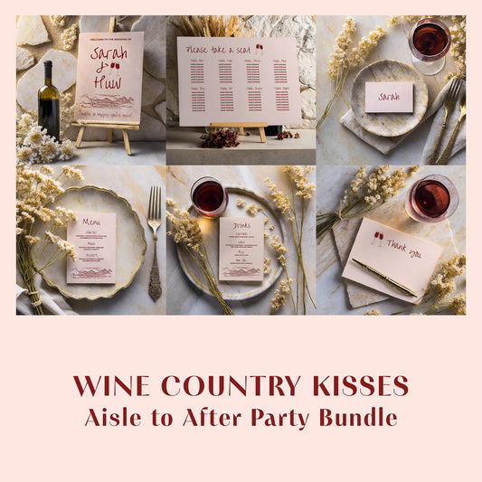 Aisle To After Party Bundle | Wine Country Kisses
