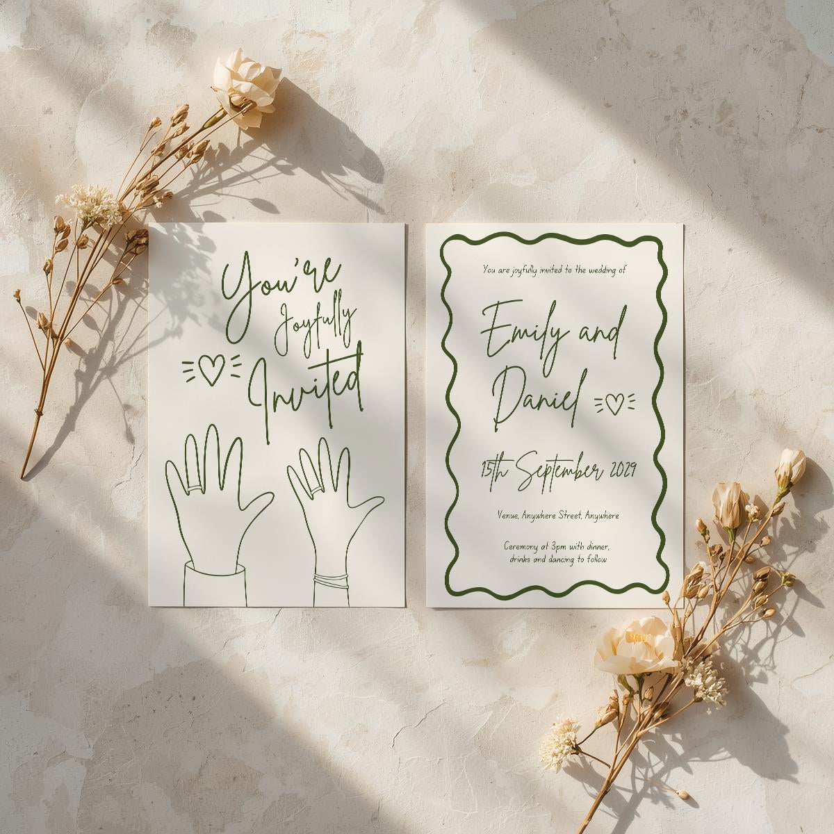 Invitation Set | Hold My Hand