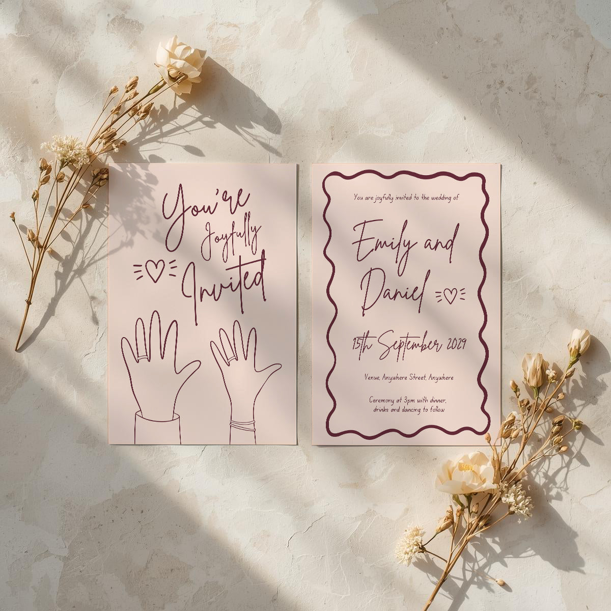 Invitation Set | Hold My Hand