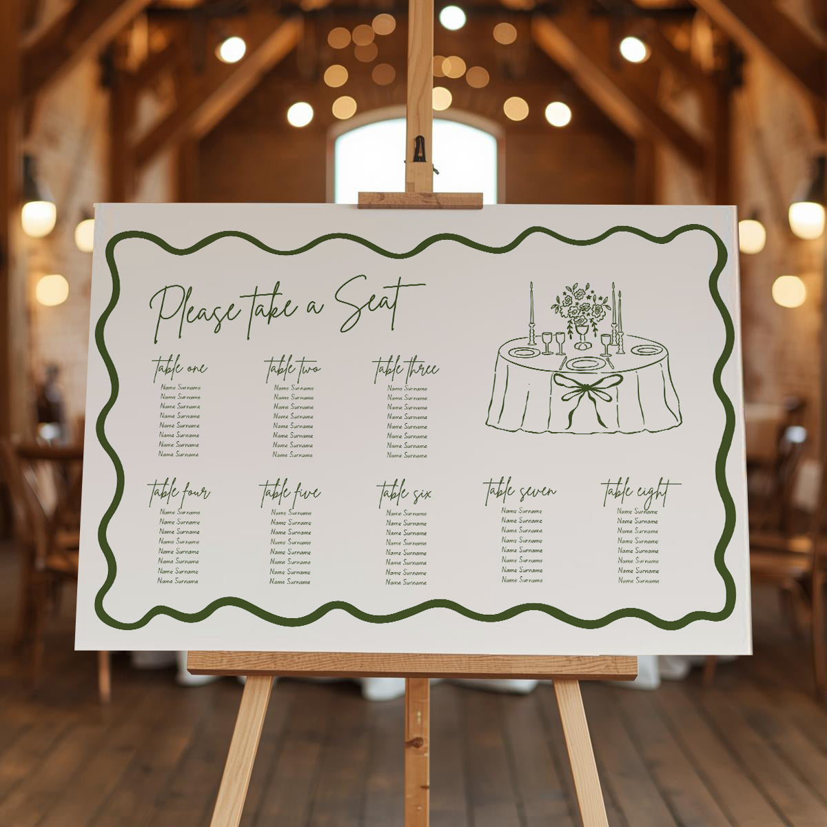 Seating Plan | Hold My Hand