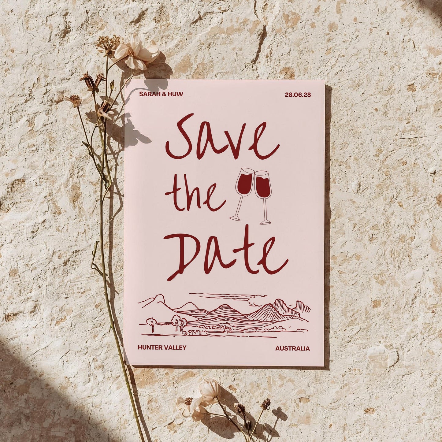 Save the Date | Wine Country Kisses