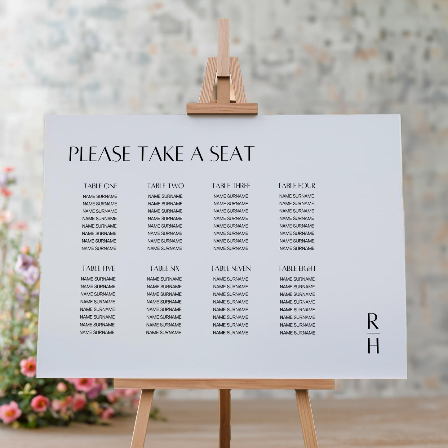 Seating Plan | Classic Crushin'