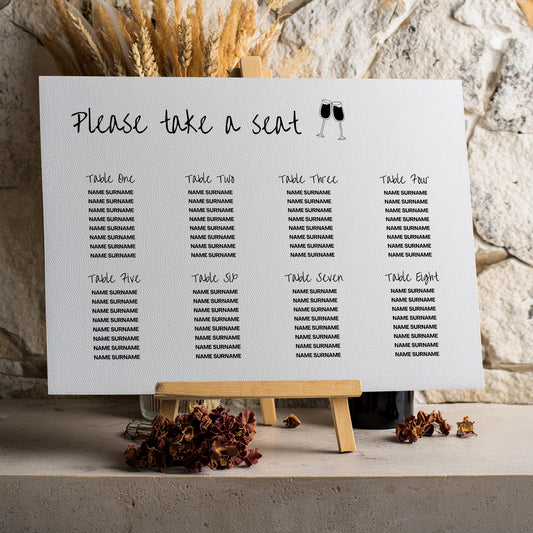 Seating Plan | Wine Country Kisses