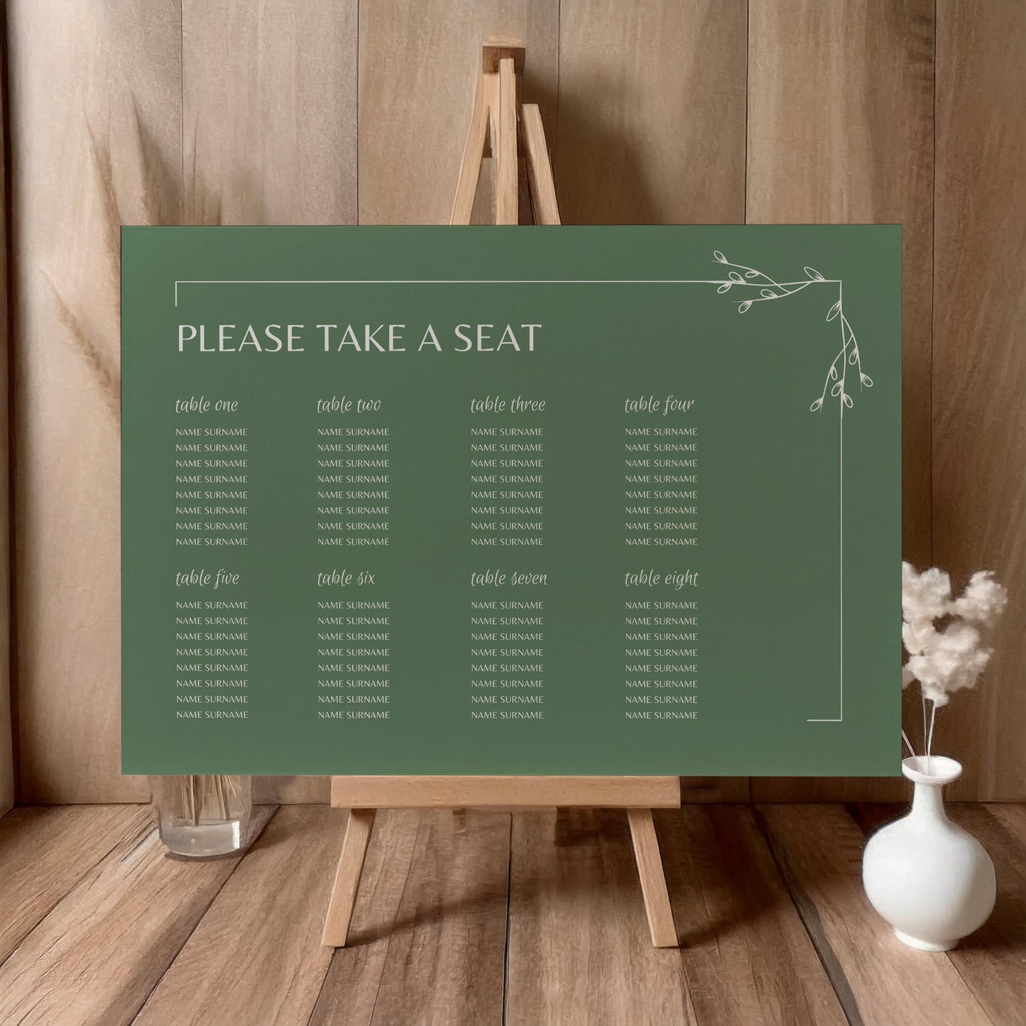 Seating Plan | Putting Down Roots