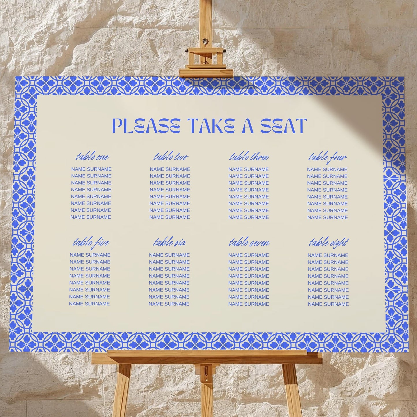 Seating Plan | Limoncello Love Letters