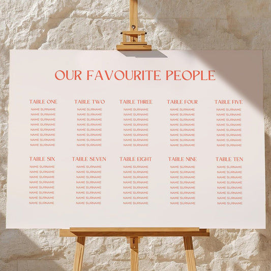 Seating Plan | All Loved Up