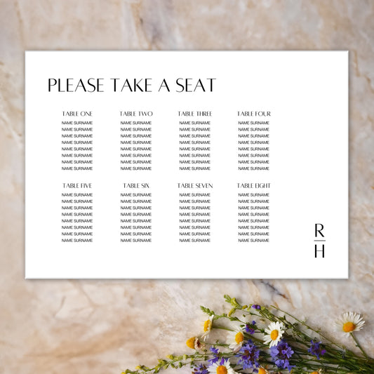 Seating Plan | Classic Crushin'