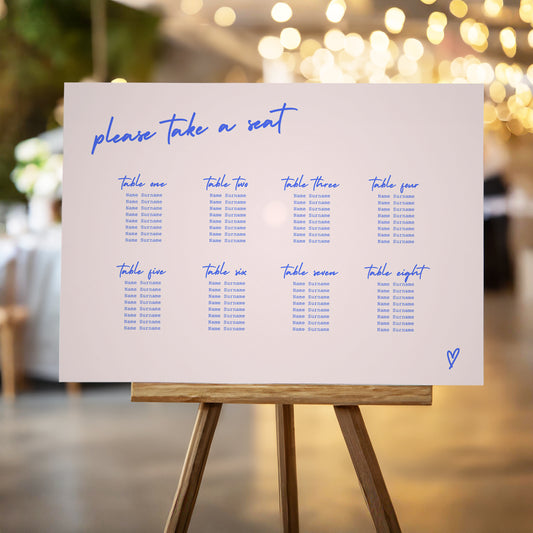 Seating Plan | Cross my Heart